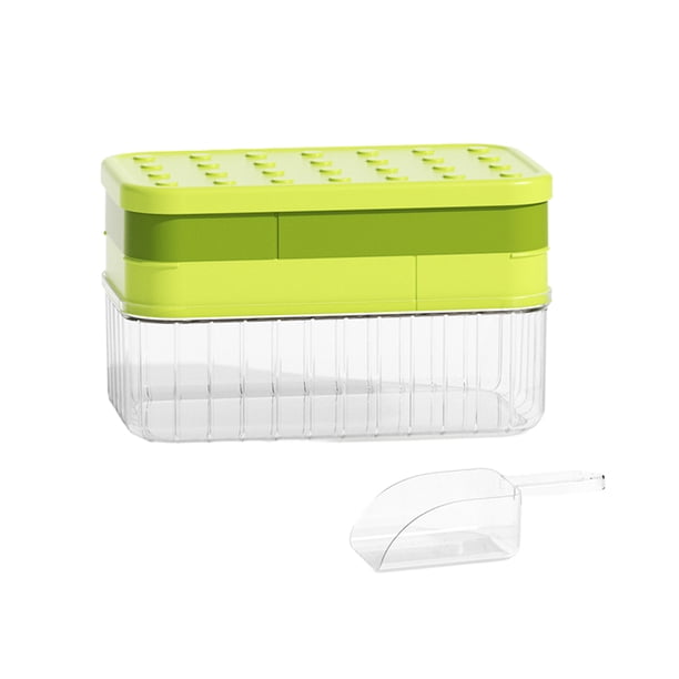 Kearding Bandeja de molde de hielo con tapa de calidad alimentaria para moldes creativos YID Life para paletas de helado moldes de silicona Mostrada verde