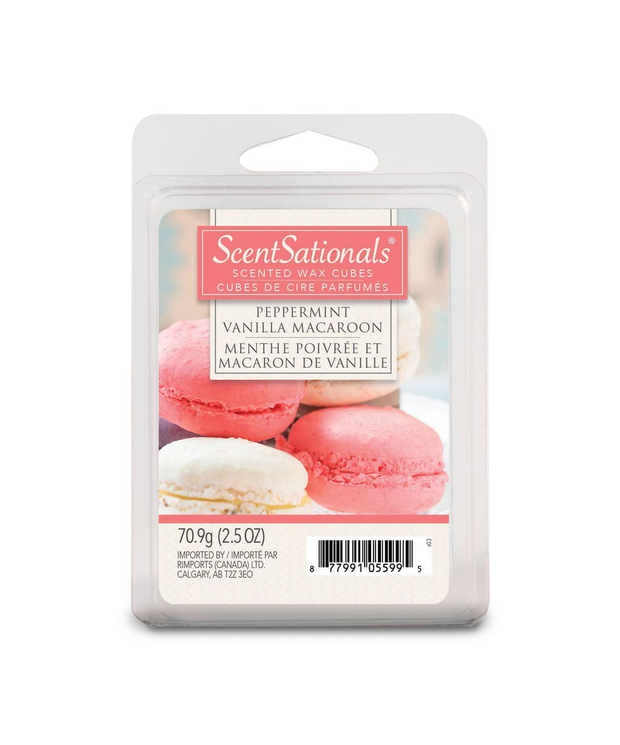 ScentSationals Scented Wax Cubes Peppermint Vanilla Macaroon