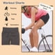 thumbnail image 4 of Pantalones Cortos de Entrenamiento ANGGREK Elásticos de Cintura Alta Suaves Azules Grises Secado Rápido Transpirables, 4 of 8