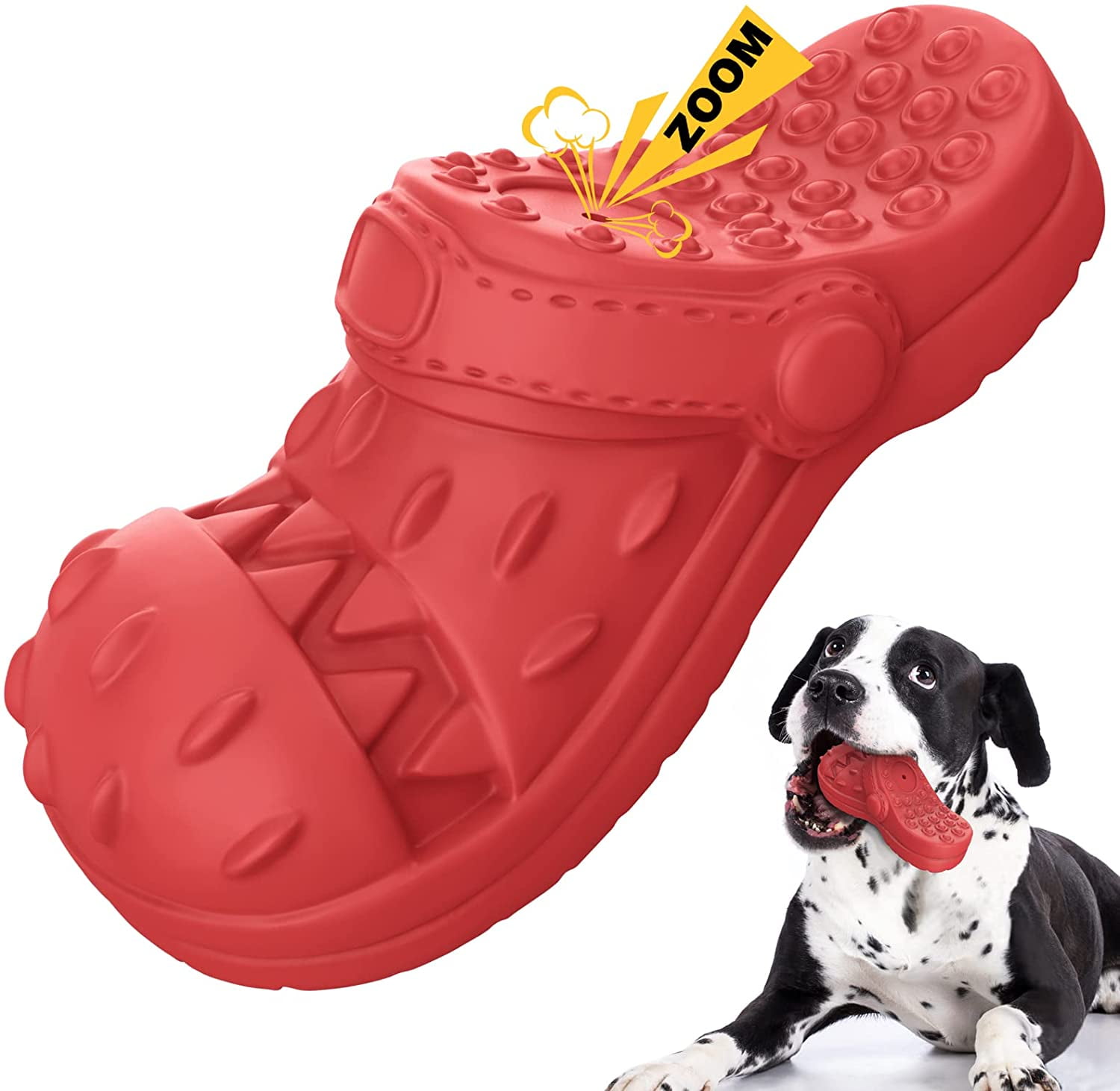 MASBRILL Squeaky Dog Toys Large Dog Chew Toy for Aggressive Chewer, 100 Safe Natural Soft