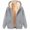 (New16)Gray, variant on ThriftyPlait Women's Warm Fleece Lined Hoodie Jacket Cozy Full Zip Thick Sherpa Coat Winter Soft Loose Fit Outerwear with Pockets