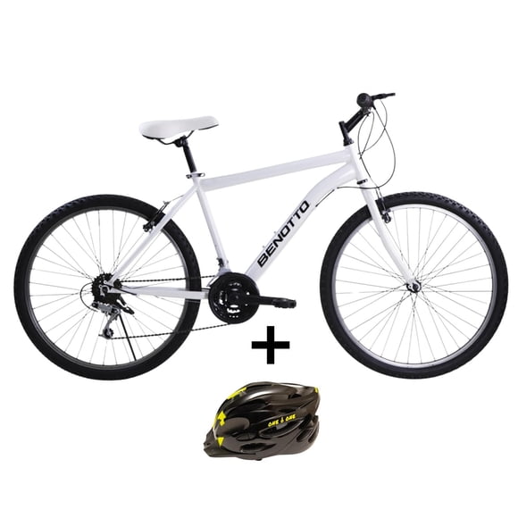 Combo Bicicleta Benotto PMO R26 H 18V. con Casco Talla L
