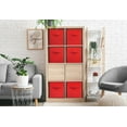 thumbnail image 3 of Sorbus Collapsible Fabric Cube Storage Bin (10.5" x 10.5"), Red, 3 of 6