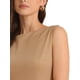 thumbnail image 5 of Vestido de Sheath sin mangas para mujer Inspire Chic, vestido de trabajo con cuello barco, color caqui, talla XS, 5 of 6