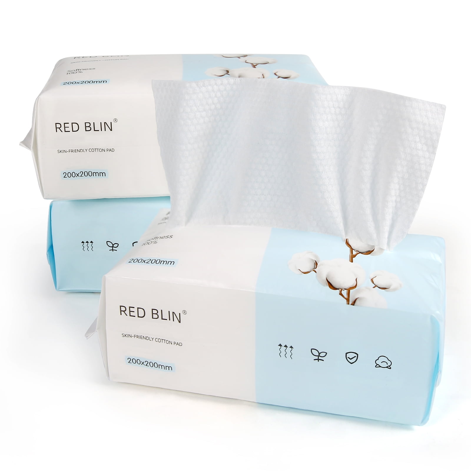 MYDENIMSKY 3 Packs Disposable Face Towel,Facial Cotton Tissue