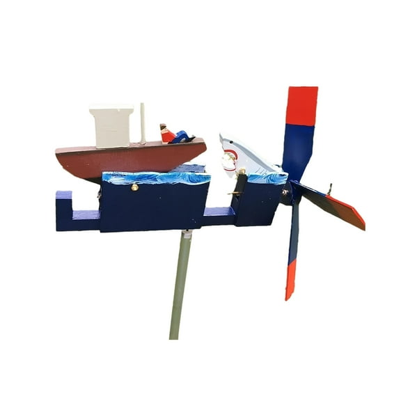 Garden Windmill Decoration Courtyard Art Aircraft Wind Wheel Unique Outdoor Ornament for Yard Design