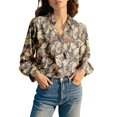 thumbnail image 3 of Chuancc Shirts For Women Long Sleeve Shirts For Women Fall Clothes Womens Office Tops Fall Outfits Tops For Women Trendy Button Down Shirts For Women Gray XL, 3 of 7