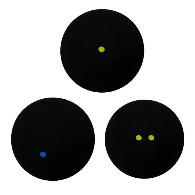 Wweixi 1/2/3/5 Sturdy And Durable Rubber - Professional Squash Balls And Multiple Models Are Available blue dot + single 1 Pc