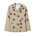 thumbnail image 5 of Tnhcen Dog Paw Footprint Womens 2025 Pajama Sets Long Sleeve Sleepwear Soft Pjs Set Winter 2 Piece Nightwear, 5 of 8
