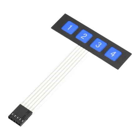 

Uxcell Universal Switch Keypad DIY Keyboard 4 Keys 1 2 3 4 Down 1 pcs