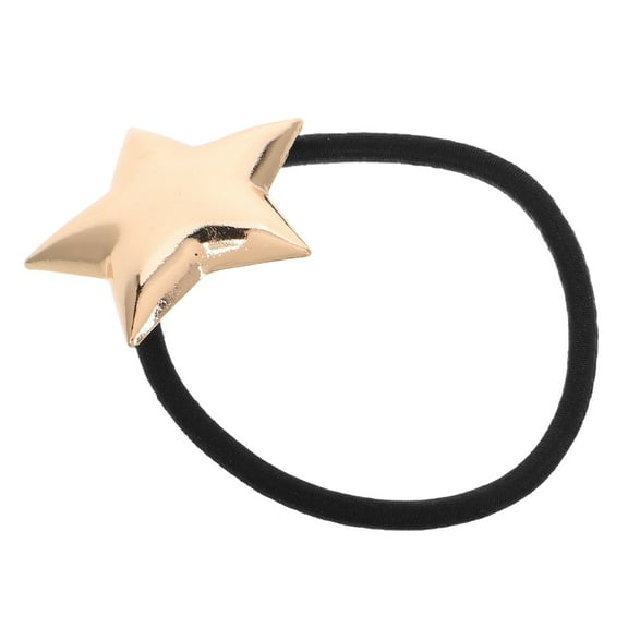 FRCOLOR Metal Hair Tie Elegant Star Hair Cuff Ponytail Hair Cuff Ponytail Holder Elastic Scrunchies Ties For Ladies Women Girl Hair Accessories
