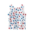 thumbnail image 4 of Grblisyd July 4th Girls Tank Tops Size 10-12 Patriotic Sleeveless Crew Neck Shirt American Flag Tee Shirt, 4 of 5