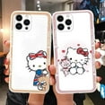 thumbnail image 2 of Cartoon Phone Case for For Apple iphone 15 Pro Max 15 Plus Girls Anti-drop Cinnamoroll Kuromi Hello Kitty Silicone Siling Cover ZR, 2 of 7