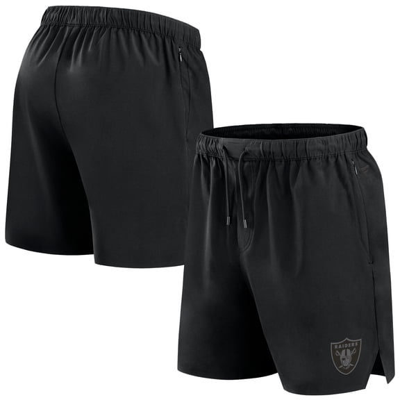 Men's Fanatics Black Las Vegas Raiders Front Office Micro Tonal Shorts