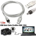 thumbnail image 1 of Mini DV MiniDV Câble de Données USB FireWire IEEE 1394 Caméscope HDV pour Édition PC, 1 of 3