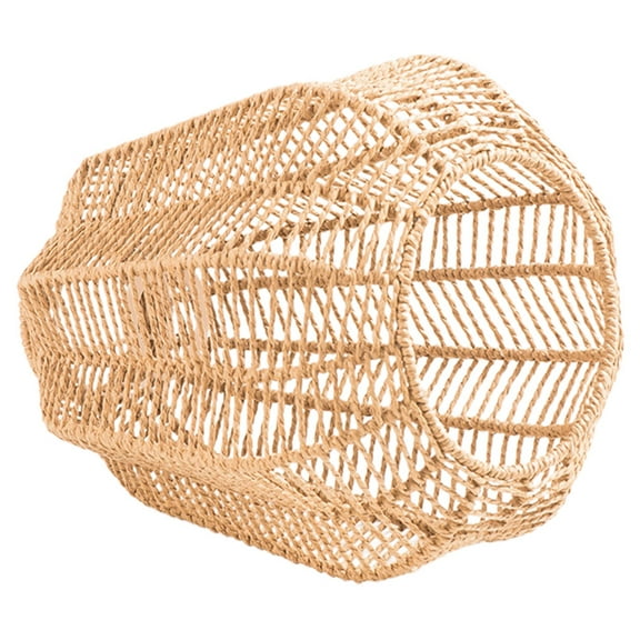 OATIPHO Vintage Style Chandelier Lampshade Woven Paper Rope Lamp Shade for Cafe and Study
