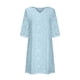 thumbnail image 1 of Puntoco Vestido De Manga Corta Con Cuello En V, Vestido De Media Manga Con Cuello En V Bordado De Malla De Color Liso A La Moda Para Mujer Azul Claro Xl, 1 of 4