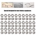 thumbnail image 4 of Eyeglasses 300 Pairs Rimless Glasses Screw Hex Nuts 1.4 Nut  Eyeglasses Repairing Parts, 4 of 8