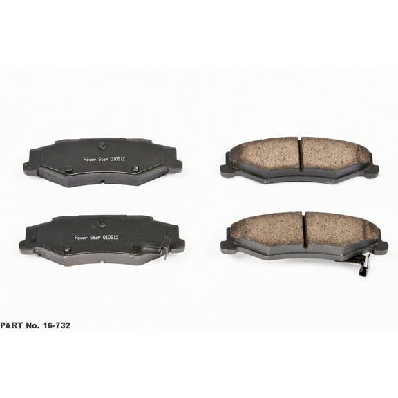 Power Stop 16-732 Z16 Evolution Rear Ceramic Brake Pads Fits select: 1997-2005,2006-2008 CHEVROLET CORVETTE