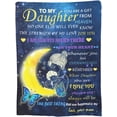 thumbnail image 1 of LHSHID to My Daughter from Mom Soft Warm Throw Blanket Lightweight Flannel Fleece Bed Blanket Gift for Girls Boys Men Women Chair Couch, 1 of 6
