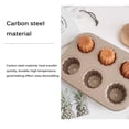 thumbnail image 2 of Molde Para Hornear Muffins Firme Bandeja Para Hornear Muffins Antiadherente Molde Para Hornear Hornear Muffins Segura Placa Para Hornear Antiadherente Para El Hogar Pastel De Cocina Speravity HA012746-00, 2 of 7