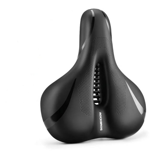 ROCKBROS Bike Saddle Thick Silicone Gel Shockproof Comfortable PU Cushion