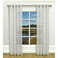thumbnail image 4 of Ricardo Horizon Stripe Textured Semi-Sheer Grommet Curtain Panel, 4 of 4
