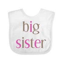 Inktastic Big Sister Girls Baby Bib