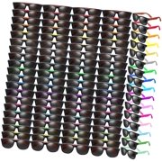 SKYSONIC 48 Piece Neon Sunglasses Collection, 8 Vibrant Shades Party Eyewear 80's Inspired Fashionable Sunglasses Trendy Shades for Classroom Rewards, Party Bag Contents, Celebrations, Suitable f