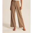 thumbnail image 4 of Pantalones de pierna ancha y cintura alta con bolsillos reales y espalda adelgazante para viajeros, cinturón a juego, corte de pierna ancha, 4 of 5
