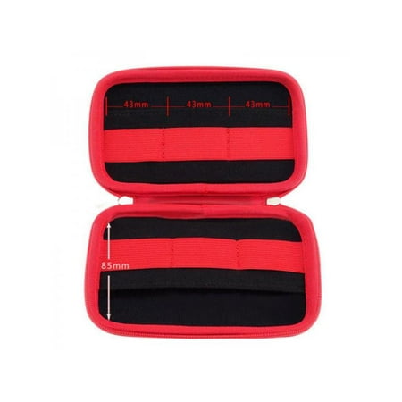 Topumt Travel Portable USB Flash Drive Carrying Case Storage Bag Protect Organize