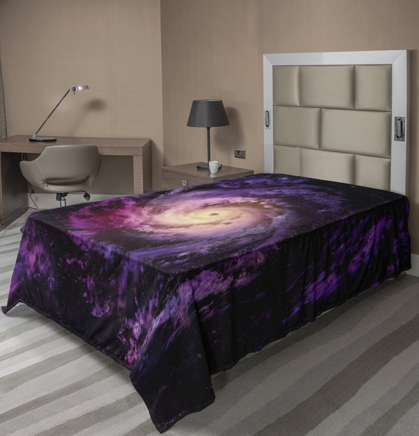 Ambesonne Galaxy Flat Sheet Top Sheet Decorative Bedding 6 Sizes 