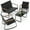 4 PCS-Rocking-Black, variant on Asofer 3 Pieces Rocking Sets,Bistro Patio Furniture with 2 Outdoor Rocking Chairs and 1 Glass Coffee Table for Porch Deck Lawn,Poolside, Porch, Lawn