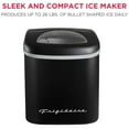 thumbnail image 3 of Compact Countertop Ice Maker, 26 lb per Day, Black, 3 of 7