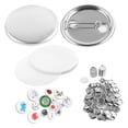 thumbnail image 3 of Metal Button Pins Blank Acrylic Design Button Badge Parts Maker25MM-75MM 500PCS Clear Pins For Crafts ,Easy to Use, 3 of 6