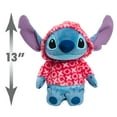thumbnail image 7 of Large Disney Stitch Plush with Heart Hoodie for Valentine's Day, 13", Ages 2+, 7 of 7