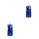 thumbnail image 4 of Eigraketly Botellas de agua para divertirse al aire libre: manténgase hidratado en cualquier lugar Botella de agua plegable de PE única Botella azul oscuro 480ml 2Conjunto, 4 of 6