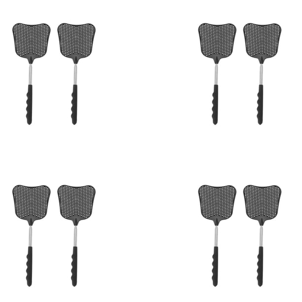 Varilla de Acero Inoxidable Retráctil para Matanza de Moscas Y Moscas Matamoscas de Plástico, (Paquete de 8)