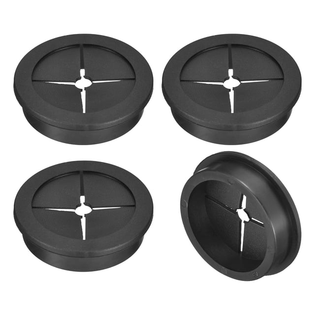 Grommet de cable negro Uxcell 4 Pcs Grommet de escritorio Grommet de caucho flexible para escritorios y superficies de escritorio que se ajusta a 1-3/4 pulgadas