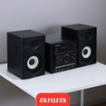 thumbnail image 3 of Reproductor de CD Micro System Aiwa Bluetooth de 60 W con altavoces de estantería, 3 of 6