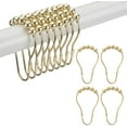thumbnail image 1 of Shower Curtain Rings,gold Shower Curtain Hooks for Shower Curtain, 1 of 4