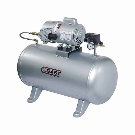 Gast Electric Air Compressor,Tank Mounted 5HCD-101T-M550NGX