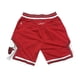 thumbnail image 3 of Bulls Retro Embroidered Drawstring Cropped Basketball Shorts Training Shorts, 3 of 3