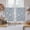 Blue, variant on Blue Paisley Kitchen Curtain for Berdoom Living Room Cafe 54 Inch Length, Ethnic Vintage Floral Botanical Abstract Tiers Curtains Light Filtering Drapes Rod Pocket Window Treatment 2 Panels 52"Wx54"L