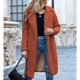 thumbnail image 5 of Pntutb Mujeres Fuzzy Fleece Lapel Open Front Long Cardigans Coat Faux Fur Otoño Invierno Warm Outwear Chaquetas Liquidación Pntutb Pntutb-2727, 5 of 8