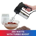 thumbnail image 4 of Total Chef 6-Speed Hand Mixer, 250 Watts with Turbo Boost, Black Silver, 4 of 7