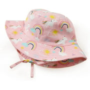 Baby Sun Hat Toddler UPF 50+ Summer Sun Protection Baby Girl Wide Brim Bucket Hat Beach Hat Infant Adjustable Cap