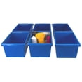 thumbnail image 4 of Storex 5.5 Gallon (21L) Classroom Storage Bin, Blue, 6-Pack, 4 of 9