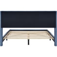 thumbnail image 7 of Corduroy Platform Bed with Upholstered Headboard, Wood Bed Frame w/Wooden Slats, No Box Spring Needed, Easy to Assemble (Queen Size, Grey), 7 of 7
