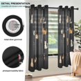 thumbnail image 3 of Yayeee Window Curtains Light Filtering 63"x52" Grommet Panel Pair Home Living Room Decor, Pixel Cat, 3 of 7